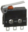 D2JW-01K1A1 Micro switch 0.1 A Flat lever, short 1 change-over (CO)