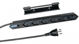 200162116, Outlet Strip 6 Type J (T13) Black Type J (T12), Steffen