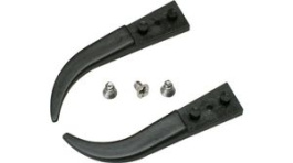 A2ABCF, Kit of 2 Carbon Fiber Tips and 3 Screws ESD Curved/Flat/Round 41mm, Ideal-Tek