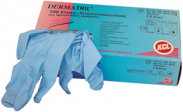 DERMATRIL 9/L [100 шт], Защитные перчатки 9/L уп-ку=100 ST, KCL