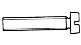 NSE-1207-M5-30, Cylindrical screw, slotted M5 30 mm, Essentra (former Richco)