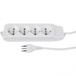 KF-I-04-W1, Outlet Strip, 4xIT / F (CEE 7/3), 1.5 m, Maxxtro