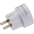 K 102 Adapter, 2-pole, USA-DE white