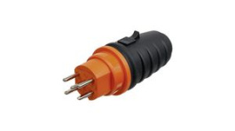 149680 15E, Mains Plug 10A 440V CH Type J (T15) Plug Black / Orange, Steffen