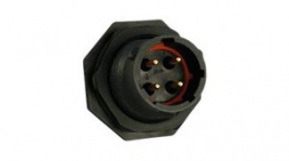 UTS7124P, Panel Mount Plug Circular Connector, 4 Plug Contacts, Souriau Esterline Sunbank