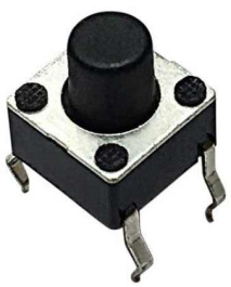 RND 210-00194, PCB Tactile Switch , 50 mA, 12 VDC, RND Components