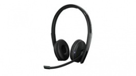1000882, Headset, ADAPT 200, Stereo, Over-Ear, 20kHz, USB/Wireless/Bluetooth, Black, Sennheiser