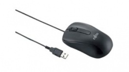 S26381-K467-L100, Wired USB Mouse 1000dpi Black, Fujitsu