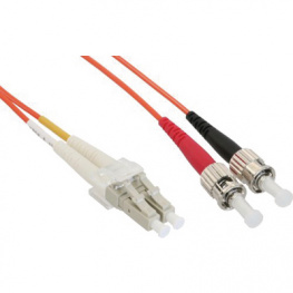 LCST62DOR1, FO cable 62.5/125um OM1 LC/ST 1 m Orange, AFL Hyperscale