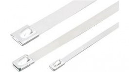 RND 475-00729 [50 шт], Stainless Steel Cable Tie with Ball Lock 200 mm Pack of 50 pieces, RND Cable