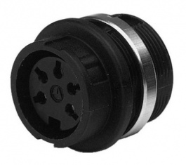 T 3377 000, Гнездо; DIN; "мама"; PIN:5; Конфиг.выводов:240°; пайка; 300В; 5А, Amphenol