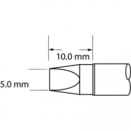 SFV-CH50, Soldering Tip Chisel 5.0 mm 390 °C, Metcal