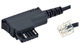 TST MALE - RJ-12, TST RJ12 6P4C 3 m black, -