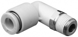 KQ2L06-M5, Angle plug connection, SMC PNEUMATICS