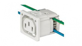 3-104-320, IEC Appliance Outlet Type F PCB Mount Straight 15A 250V, Schurter
