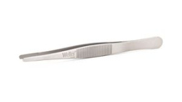 21SA120, Tweezers Stainless Steel Flat Round/Serrated 120mm, Erem