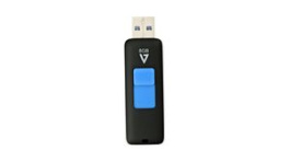 VF38GAR-3E, USB Stick with Slide-In Connector, 8GB, USB 3.0, Black / Blue, V7