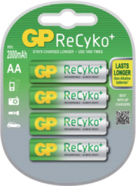 GP RECYKO 210AAHCB-U4 / R, NiMH rechargeable battery 1.2 V 2000 mAh, GP Batteries