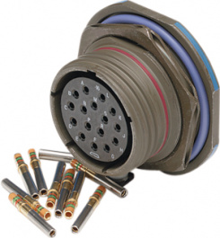 D38999/24WD5SN, Appliance socket, round 15-5 5P, Amphenol