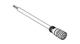 1200651792, Micro-Change (M12) Single-Ended Cordset 5 Poles Female (Straight) to Pigtail 0.34mm² PUR/PVC Cable 5.0m (16.40') Length, Molex