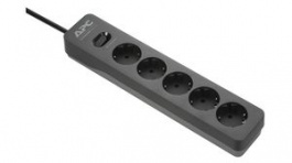 PME5B-GR, Surge Protector, 1.5m, F (CEE 7/4), 5x CEE 7/3, APC