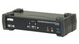 CS1922M-AT-G, 2-Port USB 3.0 4K DisplayPort MST KVMP Switch, Aten