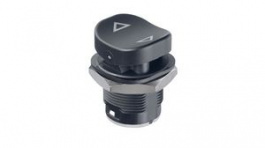 FNRCM4FSS2N2X09XXXX10, Rocker Switch, DP3T, (ON)-ON-(ON), IP69K, Black, APEM