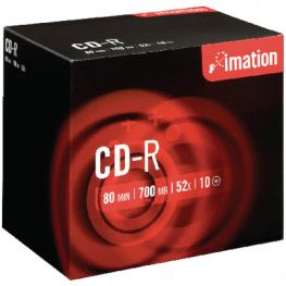 18644, CD-R 700 MB 10 штук Jewel Case, Imation