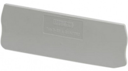 3213166, D-ST 1,5/S-QUATTRO End plate, Grey, Phoenix Contact