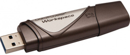 DTWS/128GB, USB Stick DataTraveler Workspace 128 GB grey, Kingston