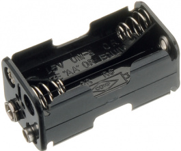 BH343-1B, Battery holder 2 x 2 x AA Battery contact, COMF