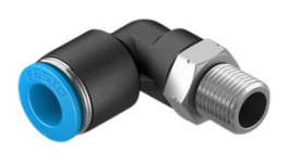 QSL-1/8-8, Push-In L-Fitting, 46.7mm, Compressed Air, QS, Festo