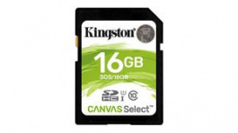 SDS/16GB, SDHC Card 16 GB, SDHC, 80 MB/s, 10 MB/s, Kingston