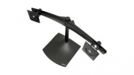 33-322-200, Dual Monitor Stand, 24", 100x100/75x75, 14.1kg, Black, Ergotron