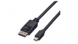11.44.5634, Video Cable, Green, DisplayPort Plug - Mini DisplayPort Plug, 2560 x 1600, 1m, Roline
