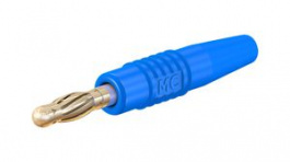 64.1020-23, In-Line Test Plug 4mm Blue 32A 30V Gold-Plated, Staubli (former Multi-Contact )