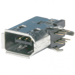 3E106-2220 KV, Plug IEEE1394, angled, vertical, 6, 3M