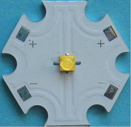 XBDRDO-00-0000-000000A01-STAR, LED модуль - Тип: модуль; Цвет: Красно-оранжевый; NLED: 1; ??: 87.4...93.9 лм; Uном: 2.3 В; Tc: 0, -