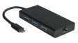 12.99.1109 USB Hub, USB 3.2, USB C Plug, Black