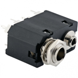 ACJS-MVD985-3S, Гнездо; Jack 3,5мм/Jack 6,35мм; "мама"; двойной; прямой; THT, Amphenol