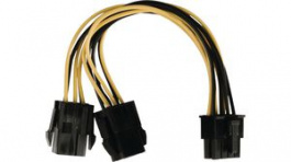 CCGP74415VA015, Internal Power Cable EPS 8-Pin Male - 2x PCI Express Female 150mm Multicolour, Nedis (HQ)
