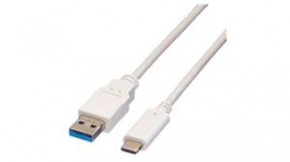 11999036, USB Cable USB-A Plug - USB-C Plug 3m White, Value