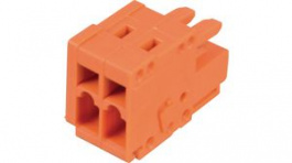 734-202, Pluggable Terminal Block Plug, 3.81mm, 1.5mm\x1a, 2 Poles, Wago