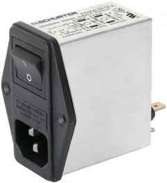 4304.5023, Power inlet with filter 4 A 250 VAC, Schurter