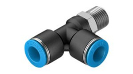 QSTL-1/4-10, Push-In T-Fitting, 54.7mm, Compressed Air, QS, Festo