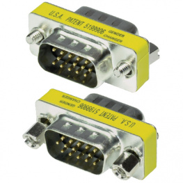 PB-140, Mini Gender Changer VGA HD15 m - m, Maxxtro