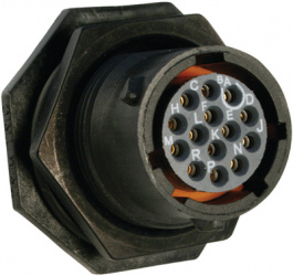 UTS712E14S, Panel Mount Socket UTS Hi Seal Poles=14 Female Housing size12, Souriau Esterline Sunbank