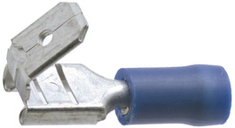 3926 [100 шт], Piggyback terminal Tinned Brass Blue 6.3 x 0.8 mm Pack of 100 pieces, Vogt AG