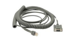 CBA-R09-C09ZAR, RS232 Cable, Nixdorf Beetle, 5V Direct Power,Coiled, 2.7m, Suitable for DS7708, Zebra