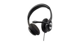 HU530C, Headset, Stereo, On-Ear, USB, Black / Grey, V7